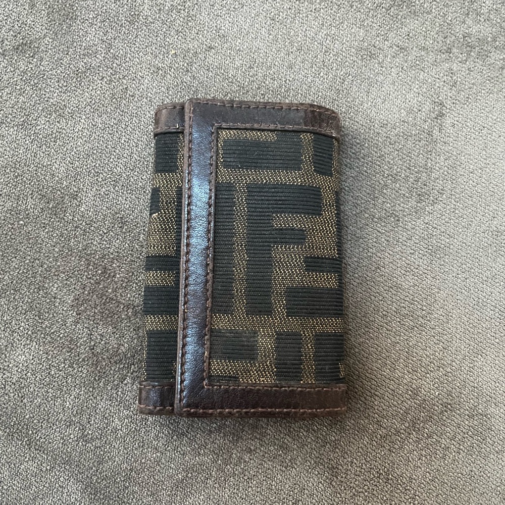 Fendi, Made in Italy, Zucca pattern 6 hook Key Case, with serial number